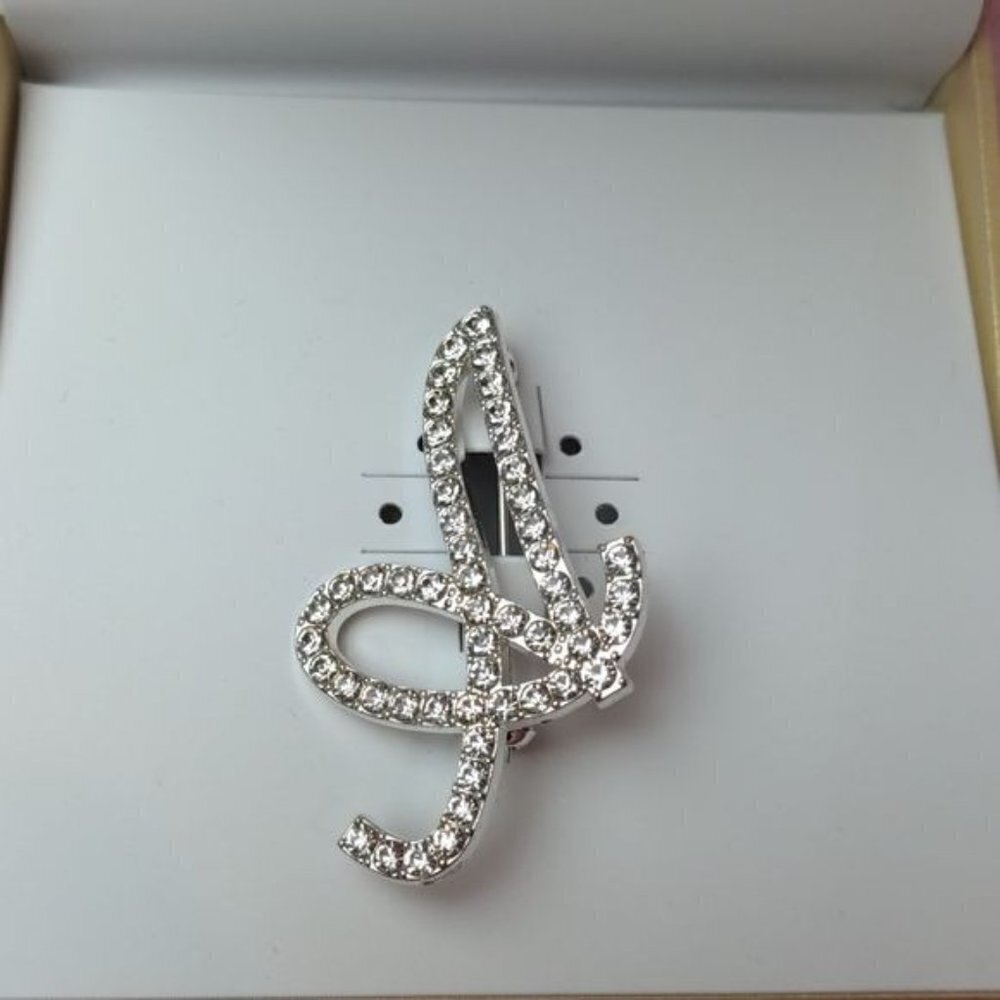 Charter Club Letter A Initial Name Brooch Pin - Picture 2 of 5